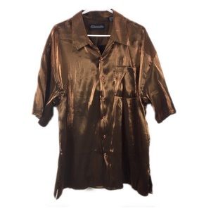 Vintage Brown Button Down Shirt